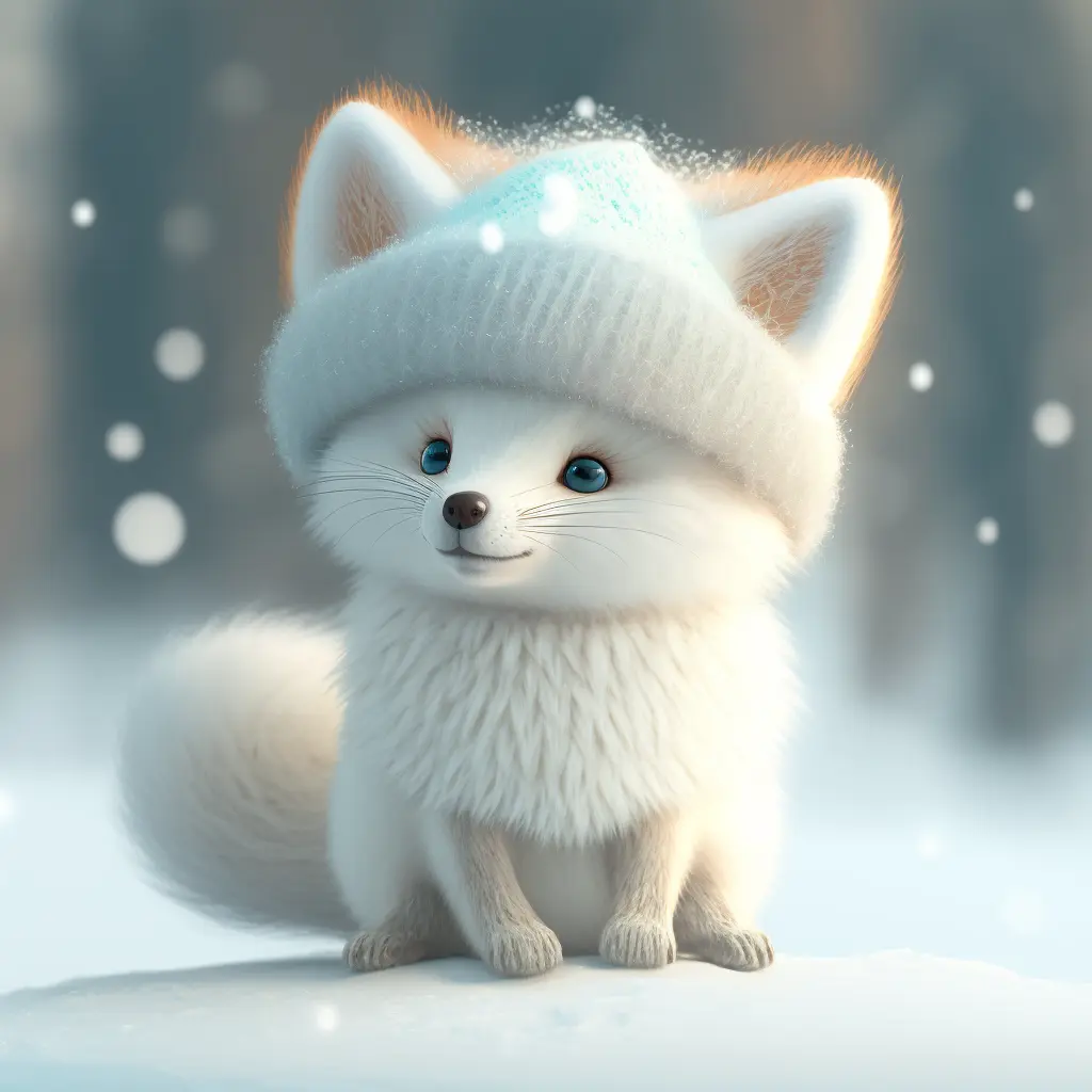 aitu_snowing_winter_super_cute_baby_pixar_style_white_fairy_fox_31b559fe-45b4-4053-b97d-fece6d6d81be